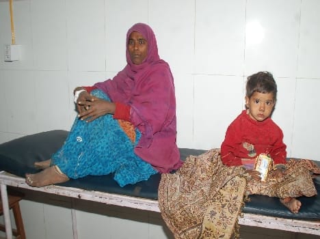 Children in the village firing Pdria in dispute, seven injured