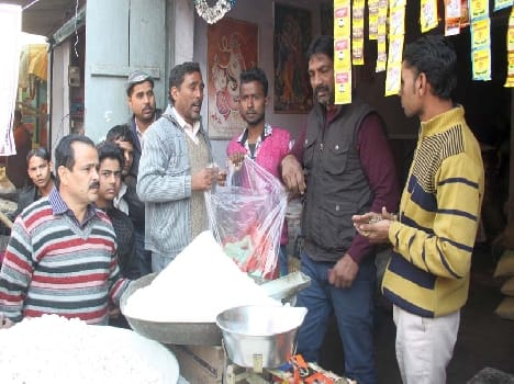 the shopkeppers fought and protest agaist the action