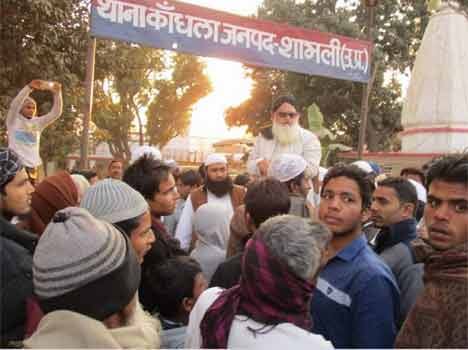 commotion from controversial statements in Kandhla Mahapanchayat 