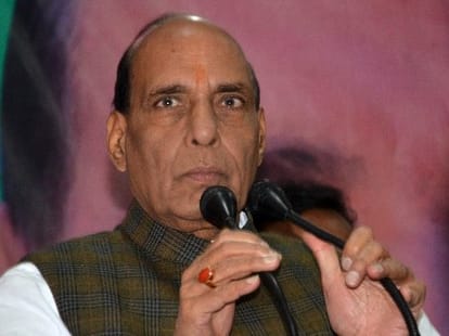 Rajnath Singh in Lucknow.