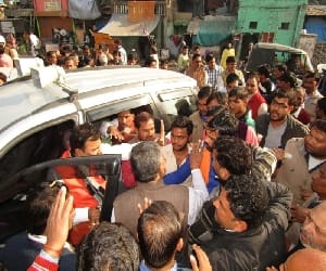 villagers surrounded the police station, Hungama.