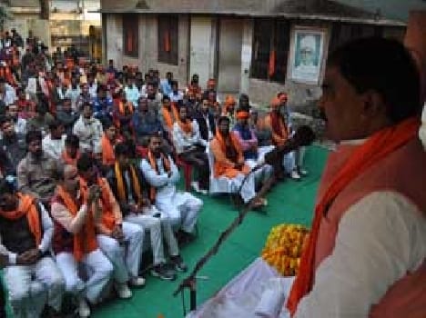 Hindutva , development slogan worker