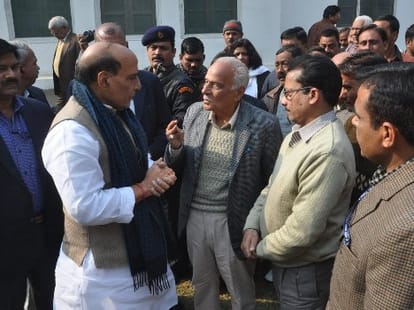 Rajnath Singh in Lucknow.