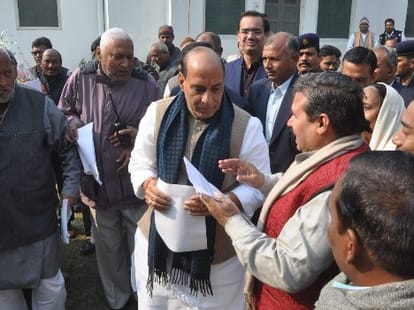 Rajnath Singh in Lucknow.
