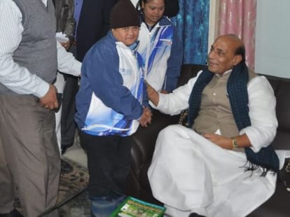 Rajnath Singh in Lucknow.