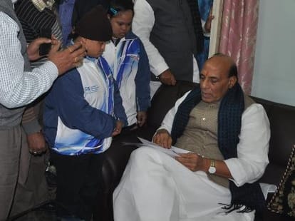 Rajnath Singh in Lucknow.