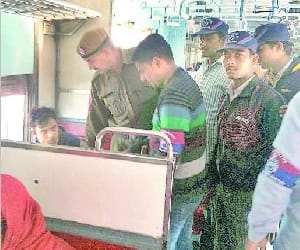four month bady get sick in the train, had stopped treatment.