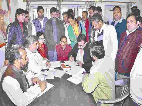 The strong power performance at bjp office