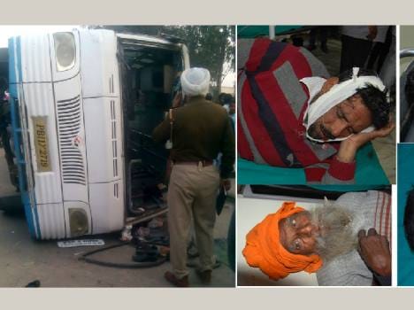 sheedi jod mela devotees bus accident, one dead