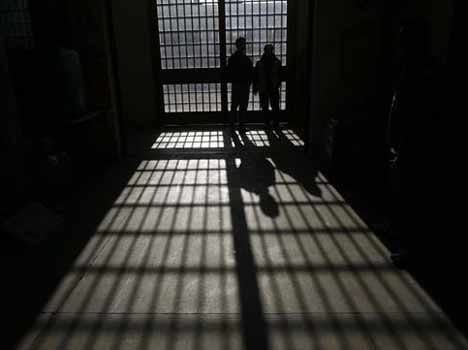UP police's activity, young woman locked with mens in lock up