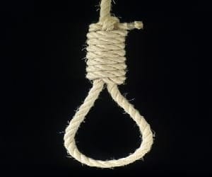 She was hanging from gallows in -laws