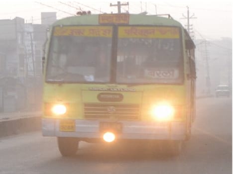 With increased melting of thick fog