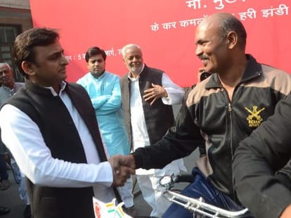 SP govt always respects players says CM Akhilesh Yadav.