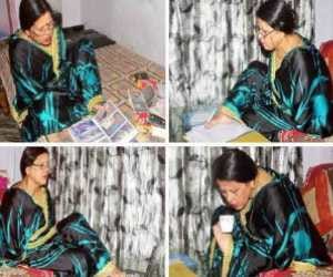 kamini srivastav wrote books with foot