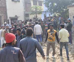 Land Issue creats tension at Rampur. 