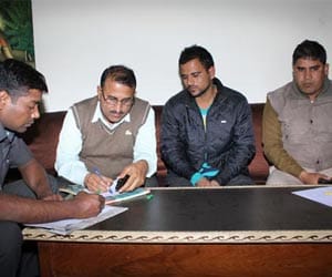 firing sensation at the Minister's  Agra residence. 