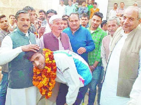 Nakul won the gold in taekwondo