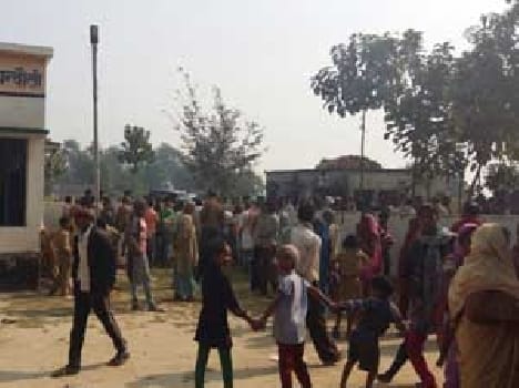 The school headmaster beaten
