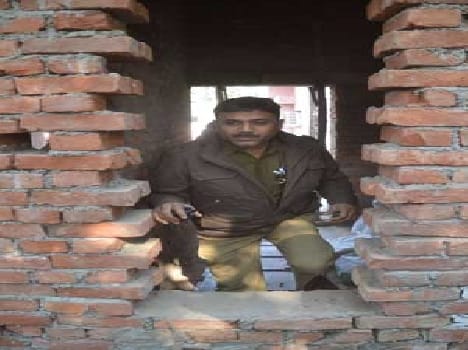 The attacker entered the broken boundary workshop