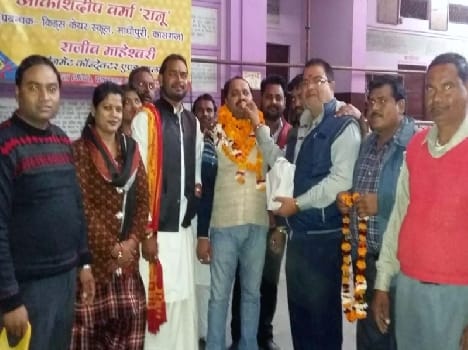 The newly appointed president of BJP city rapturous welcome