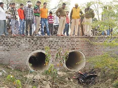 Woman killed , bodies burned  