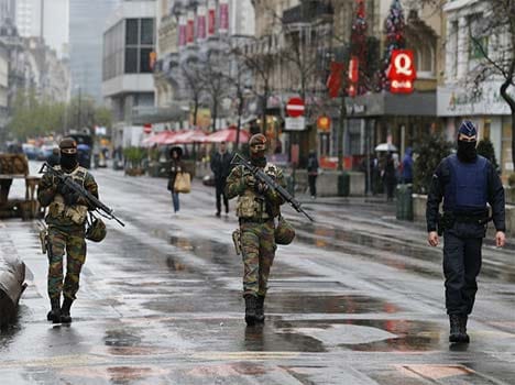 terrorist attack alert in Brussels