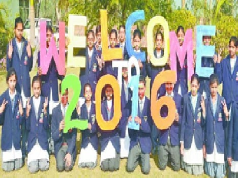 Exaltation and joy of the new year with enthusiasm