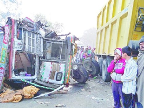 Reflex container dumper hit by