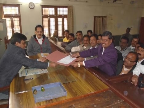 SP candidate Raj Kishore was the only nomination