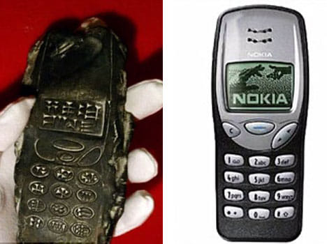 800 years old mobile phone excavated, appears like nokia phone