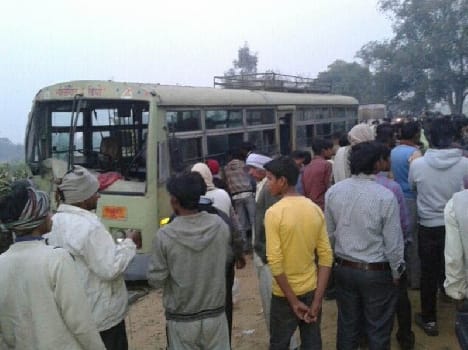 Bus collision killed two young men riding a bike