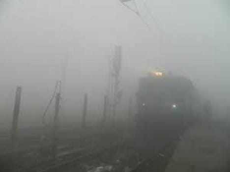 Dense fog , grew cold