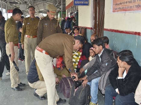 Railway station went on checking operations