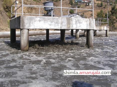 sewrage water supply to shimla city.
