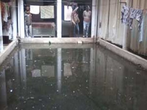 Impeded drainage, water into homes