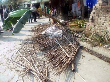 Panchayat land dispute, five injured