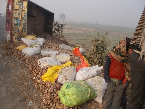 accident of a tracker