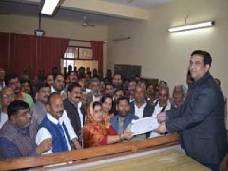 Ansha became the district panchayat president