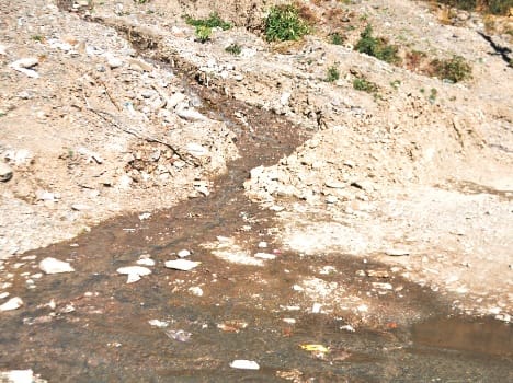 polluted water supply in shimla.