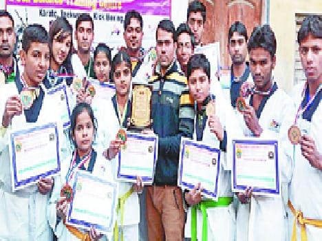 Karate players dominate