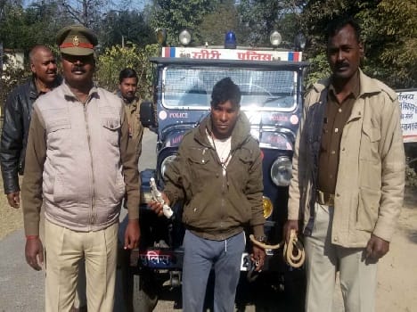 Including the young man pistol police assigned to villagers