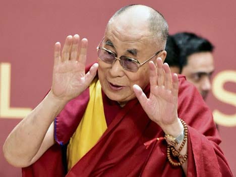 dalai lama is doing stunt