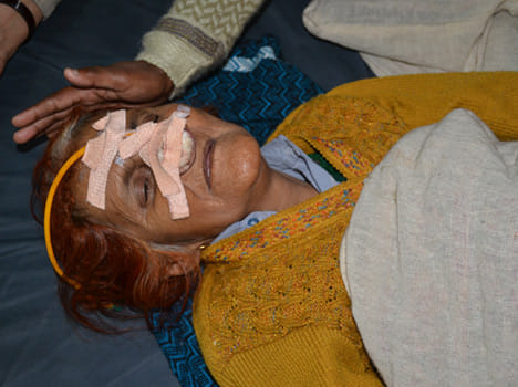women on demonstration in ghaziabad become serious