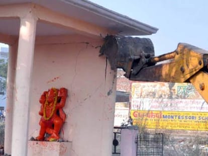 people are angry for breaking temple