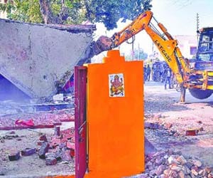 people are angry for breaking temple