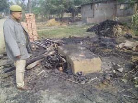 Udharnpur blew the fire erupted shop