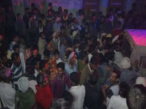 man beaten by villagers