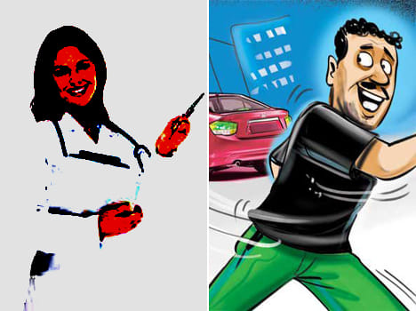 lady doctor teaches lesson to robbers in meerut
