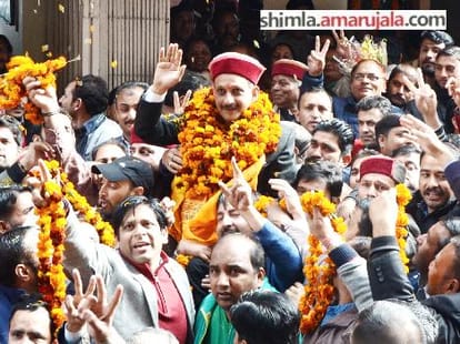 satpal satti elected BJP president for the third time.