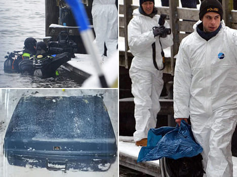 German husband drowns himself in a lake with wife's HEAD